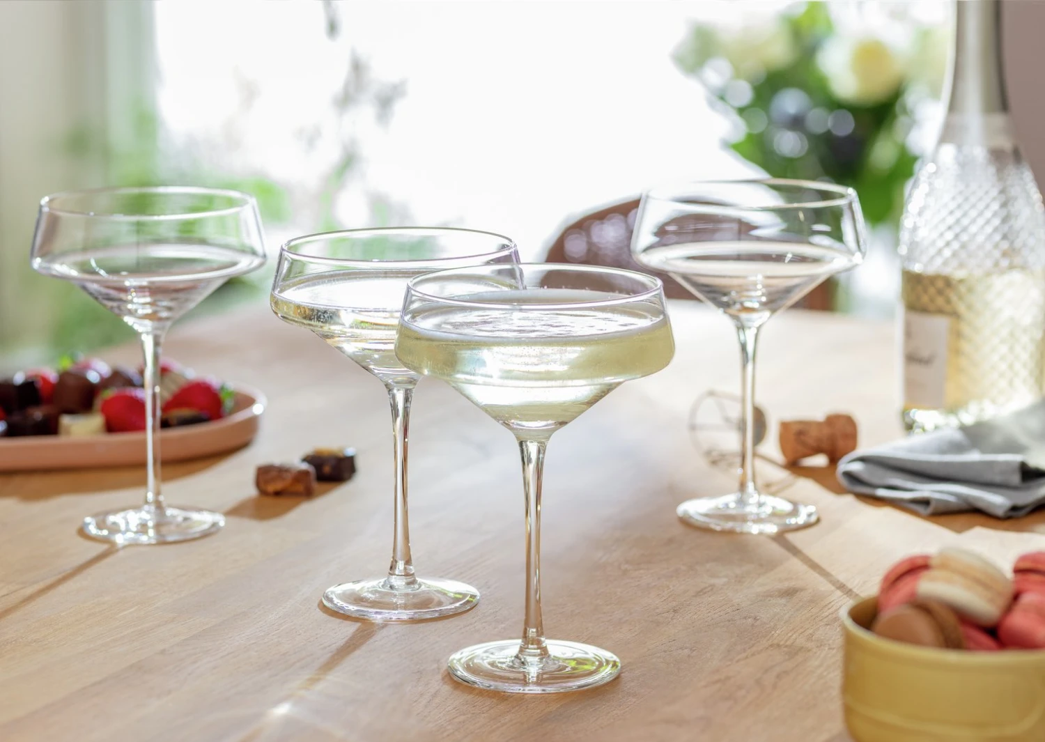 Habitat Sahara Set Of 4 Champagne Coupe Glasses 2 Habitat Sahara Set Of 4 Champagne Coupe Glasses - Image 2