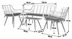 Habitat 4 Seater Bamboo Effect Garden Sofa Set 13 Habitat 4 Seater Bamboo Effect Garden Sofa Set -Habitat Store 4588827 R E001
