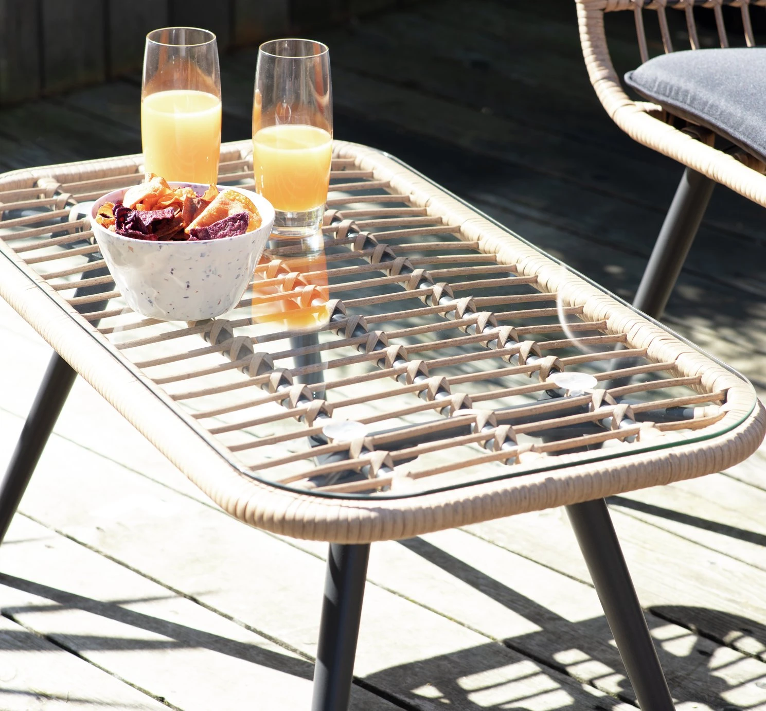 Habitat 4 Seater Bamboo Effect Garden Sofa Set 7 Habitat 4 Seater Bamboo Effect Garden Sofa Set - Image 7