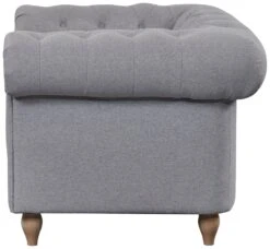 Habitat Chesterfield Fabric Armchair - Light Grey -Habitat Store 4630531 R Z003A