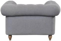 Habitat Chesterfield Fabric Armchair - Light Grey -Habitat Store 4630531 R Z004A