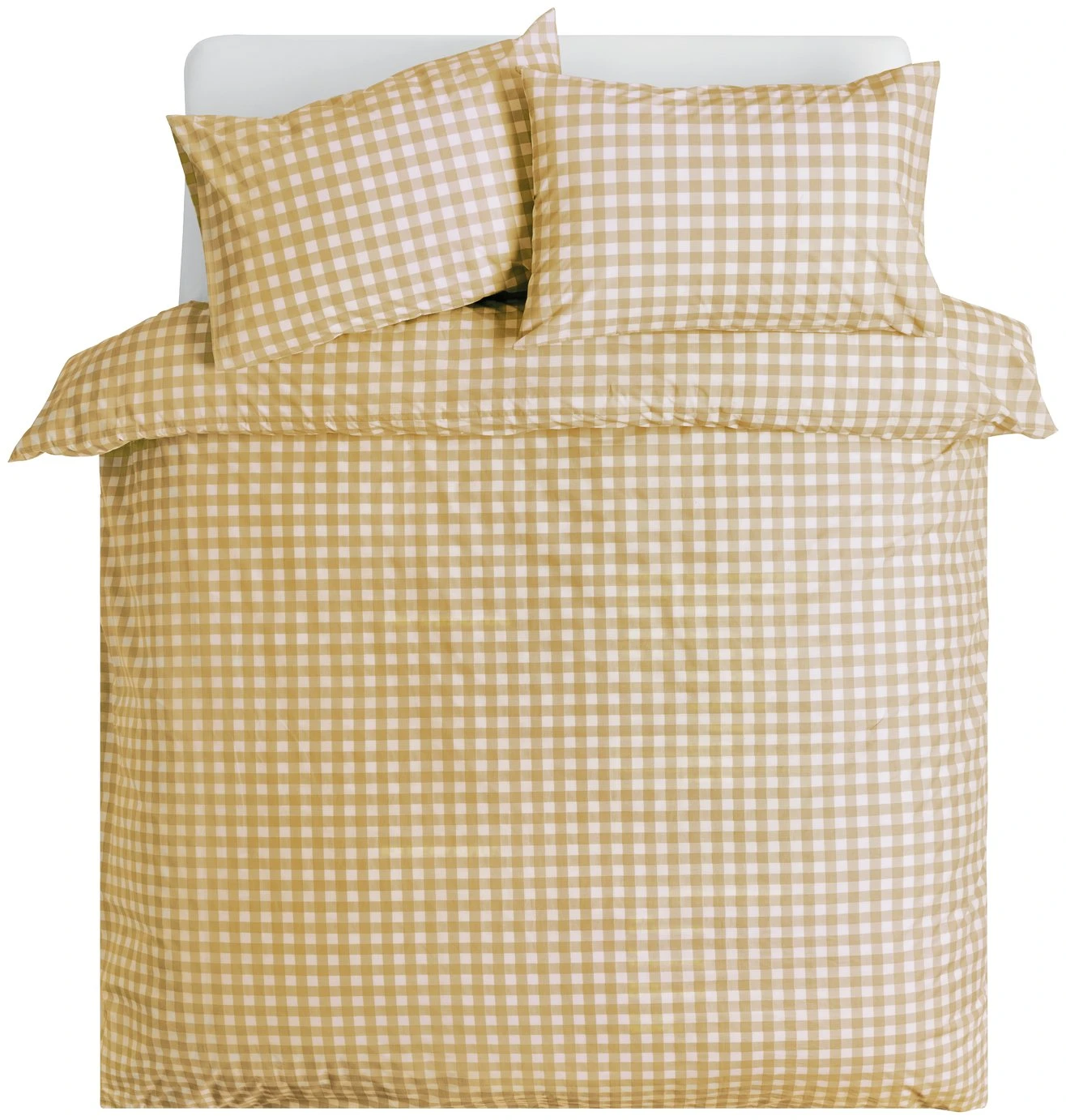 Habitat Herbalist Plain Gingham Yellow Bedding Set - Single 2 Habitat Herbalist Plain Gingham Yellow Bedding Set - Single - Image 2
