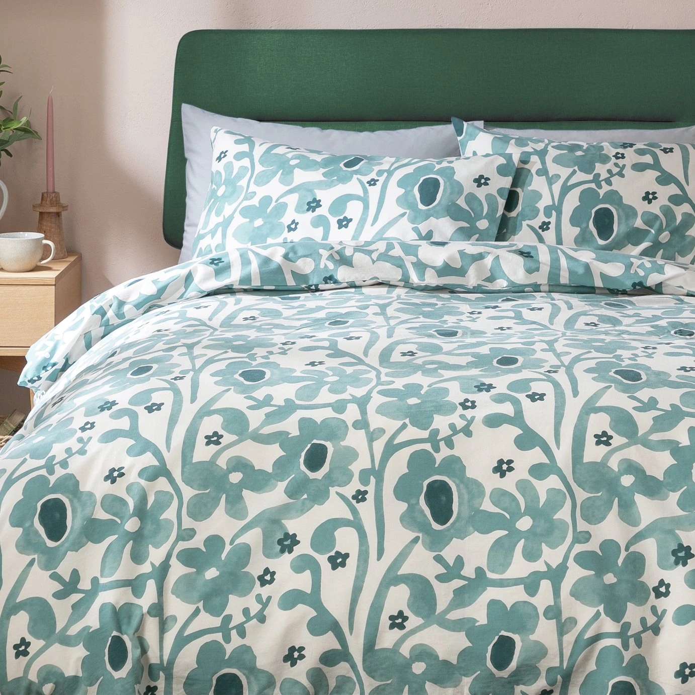 Habitat Herbalist Floral Print Blue Bedding Set - Double 1 Habitat Herbalist Floral Print Blue Bedding Set - Double