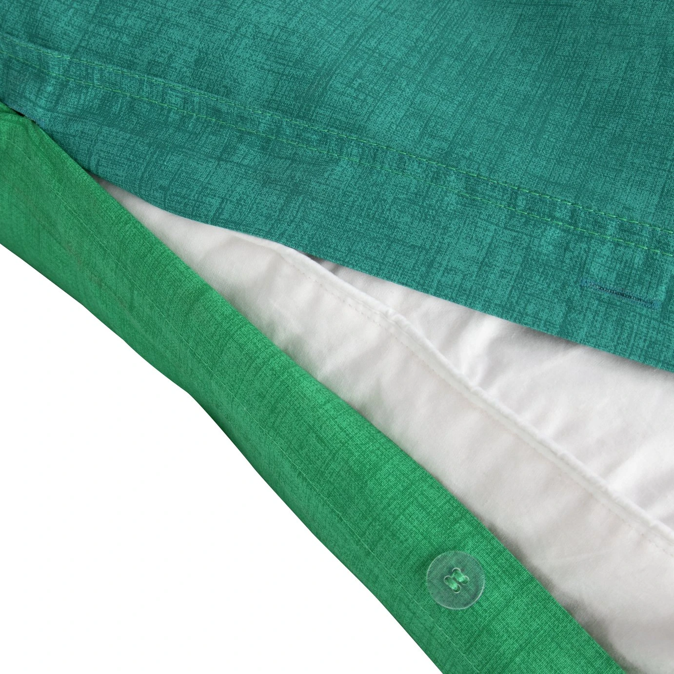 Habitat Emerald Cotton Textured Green Bedding Set - Single 5 Habitat Emerald Cotton Textured Green Bedding Set - Single - Image 5