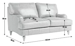 Habitat Livingston Leather 2 Seater Sofa - Tan 6 Habitat Livingston Leather 2 Seater Sofa - Tan -Habitat Store 5599712 R E001
