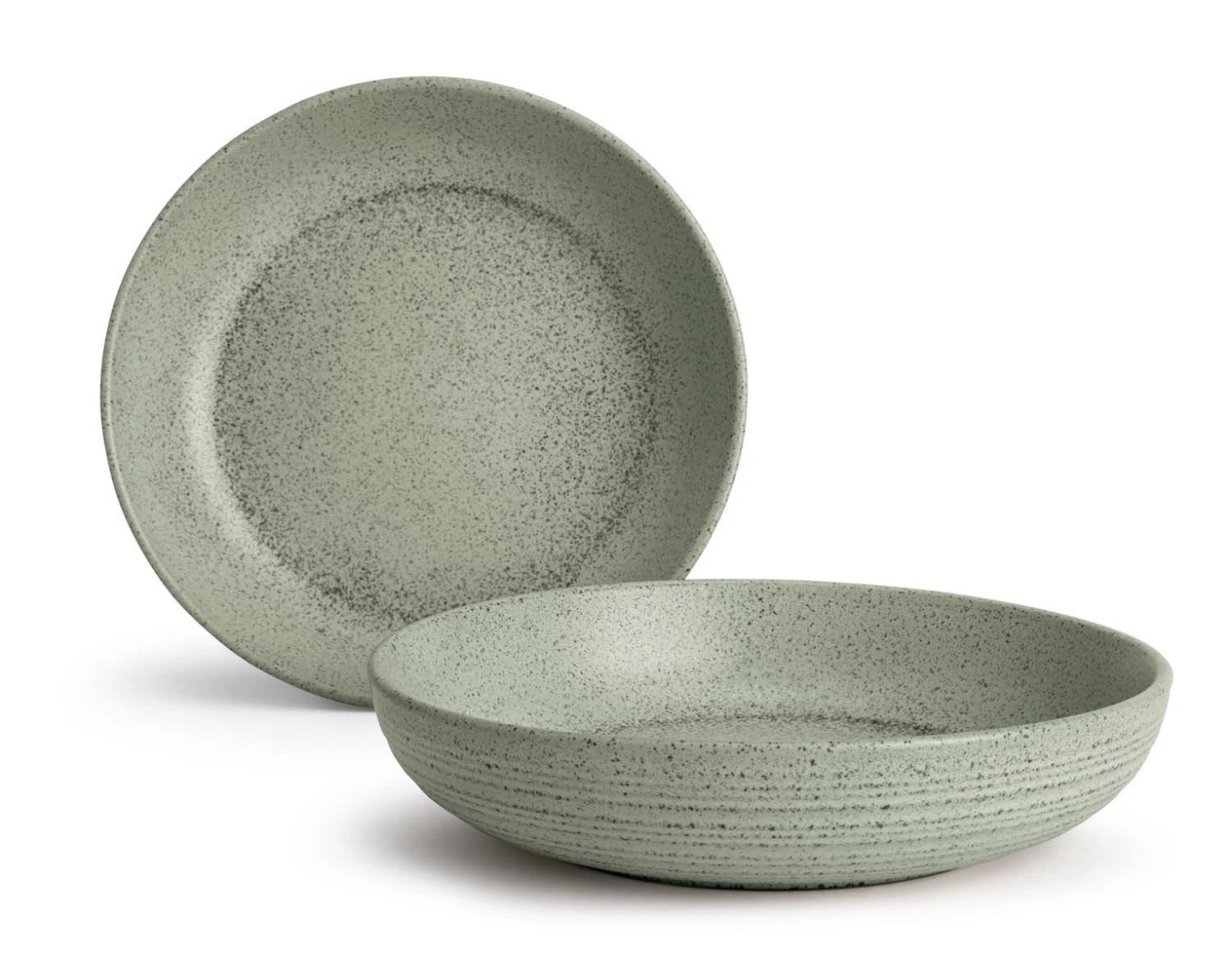 Habitat Textured Ripple 4 Piece Stoneware Pasta Bowls - Sage 1 Habitat Textured Ripple 4 Piece Stoneware Pasta Bowls - Sage