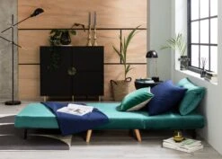 Habitat Roma Single Velvet Chairbed - Teal -Habitat Store 5828108 R Z003C