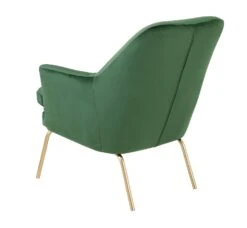 Habitat Celine Velvet Accent Chair - Green -Habitat Store 5828476 R Z003A