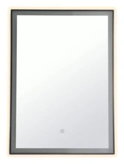 Habitat Rectangle Backlight LED Mirror - Black -Habitat Store 6025601 R Z003A