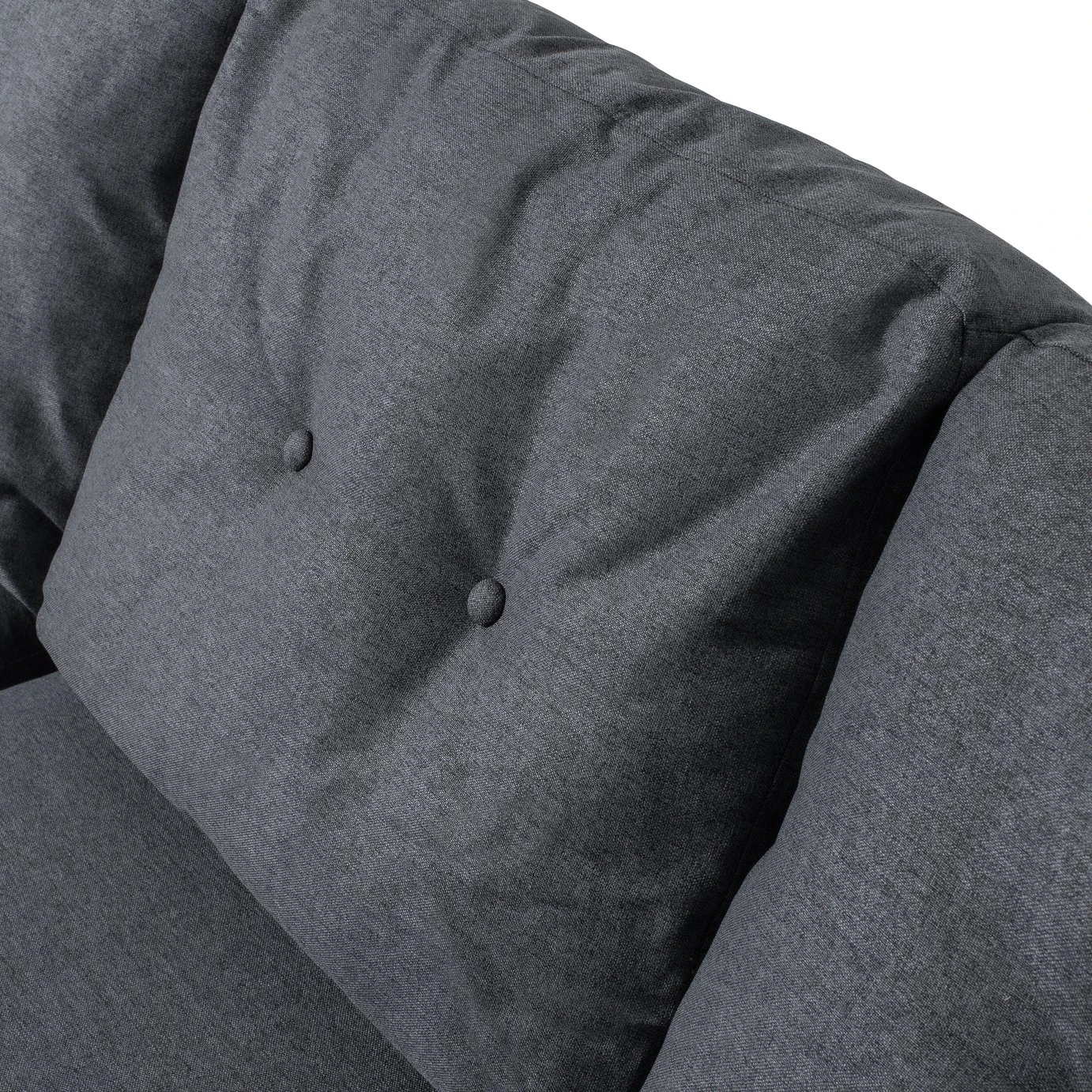 Habitat Joshua Left Hand Corner Chaise Sofa - Charcoal 7 Habitat Joshua Left Hand Corner Chaise Sofa - Charcoal - Image 7