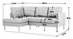 Habitat Joshua Left Hand Corner Chaise Sofa - Charcoal 19 Habitat Joshua Left Hand Corner Chaise Sofa - Charcoal -Habitat Store 6089647 R Z020A