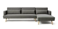 Habitat Andy Right Corner Fabric Clic Clac Sofa Bed - Grey -Habitat Store 6132941 R Z002A