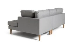 Habitat Joshua Fabric Corner Chaise Sofa - Light Grey -Habitat Store 6205737 R Z004A