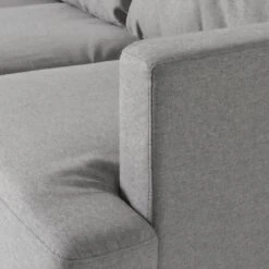 Habitat Joshua Fabric Corner Chaise Sofa - Light Grey -Habitat Store 6205737 R Z009A