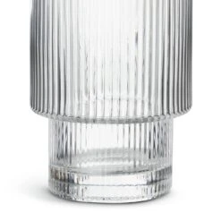 Habitat Ribbed Set Of 4 Hi Ball Glasses 9 Habitat Ribbed Set Of 4 Hi Ball Glasses -Habitat Store 6222442 R Z004A