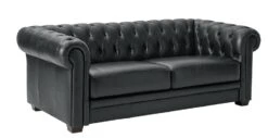 Habitat Chesterfield Leather 3 Seater Sofa - Black 15 Habitat Chesterfield Leather 3 Seater Sofa - Black -Habitat Store 6227777 R Z004A