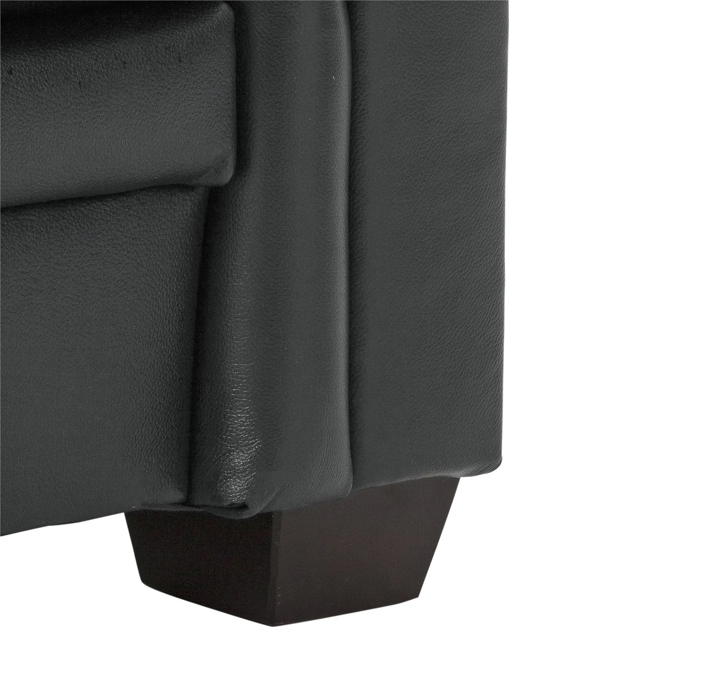 Habitat Chesterfield Leather Armchair - Black 8 Habitat Chesterfield Leather Armchair - Black - Image 8