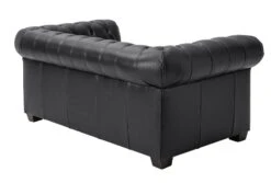 Habitat Chesterfield Leather 2 Seater Sofa - Black 14 Habitat Chesterfield Leather 2 Seater Sofa - Black -Habitat Store 6318349 R Z003A
