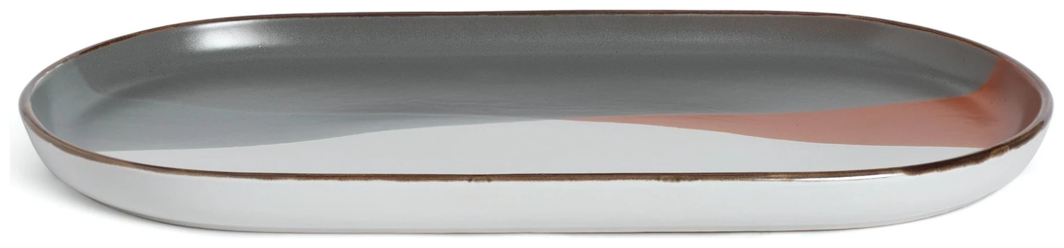 Habitat Dipped Speckle Stoneware Serving Platter 6 Habitat Dipped Speckle Stoneware Serving Platter - Image 6