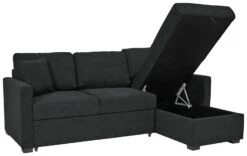 Habitat Reagan Right Corner Chaise Sofa Bed - Charcoal -Habitat Store 7005307 R Z002A