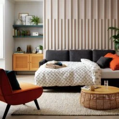 Habitat Reagan Right Corner Chaise Sofa Bed - Charcoal -Habitat Store 7005307 R Z003C