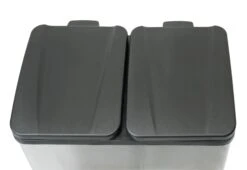 Habitat 55 Litre 2 Compartment Recycling Bin - Steel 8 Habitat 55 Litre 2 Compartment Recycling Bin - Steel -Habitat Store 7007068 R Z003A