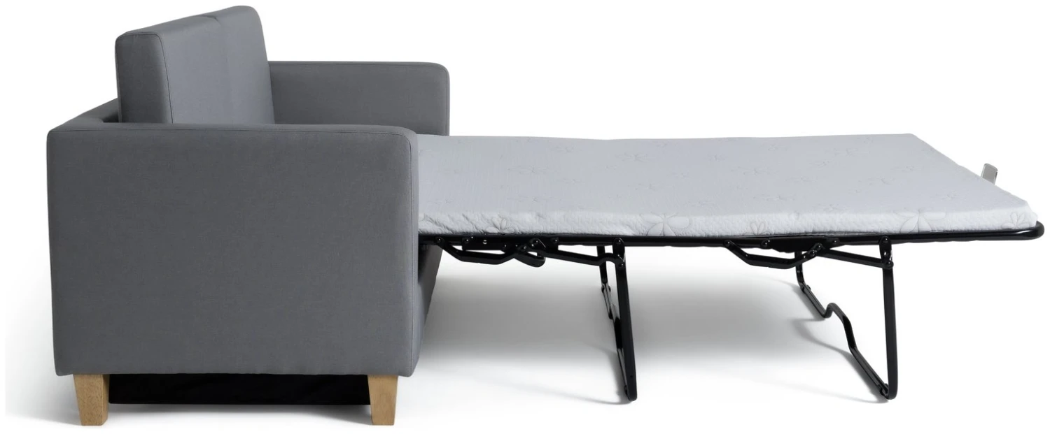 Habitat Rosie 2 Seater Fabric Sofa Bed - Light Grey 3 Habitat Rosie 2 Seater Fabric Sofa Bed - Light Grey - Image 3