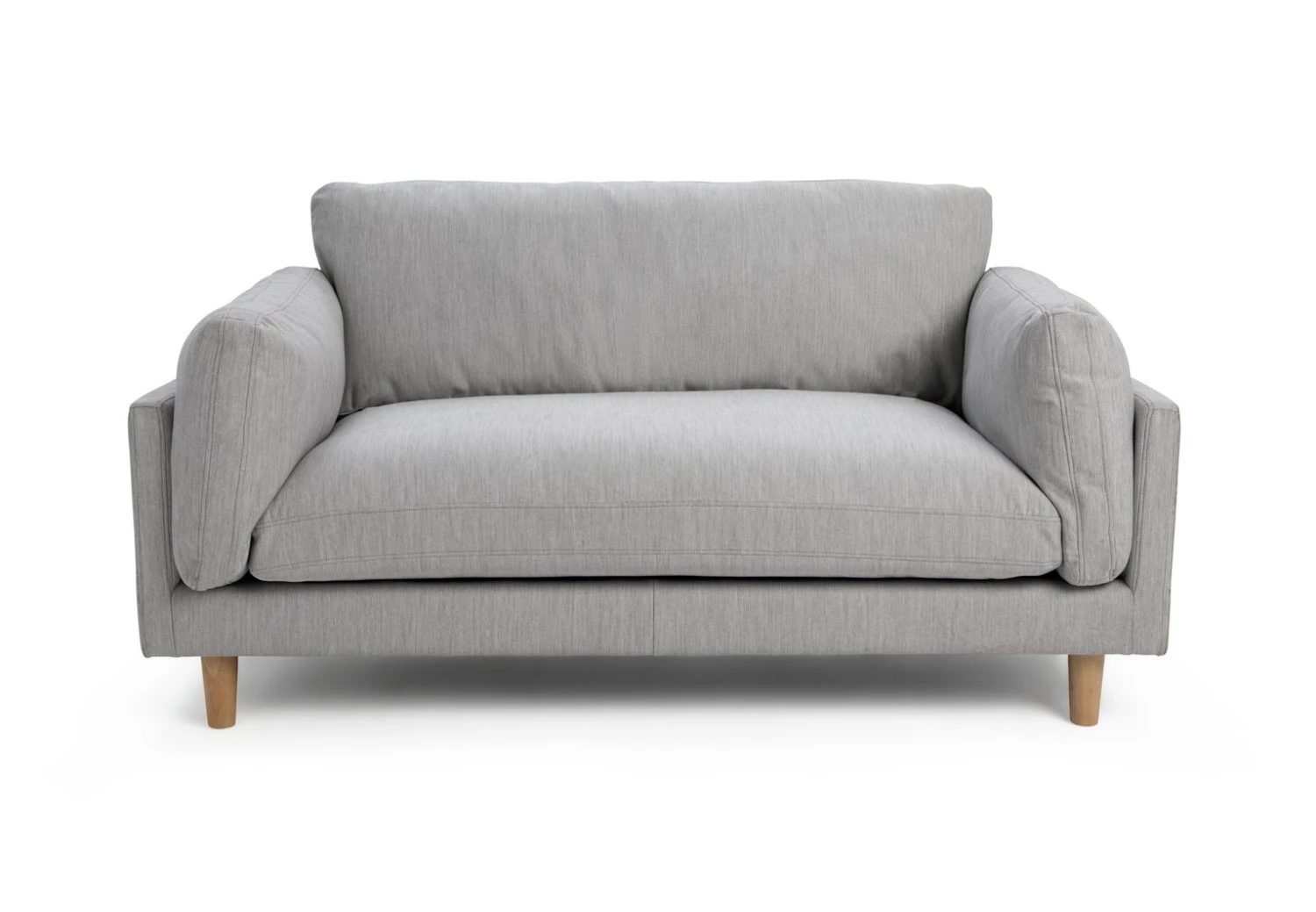 Habitat Habita Salome Fabric 2 Seater Sofa - Light Grey 1 Habitat Habita Salome Fabric 2 Seater Sofa - Light Grey