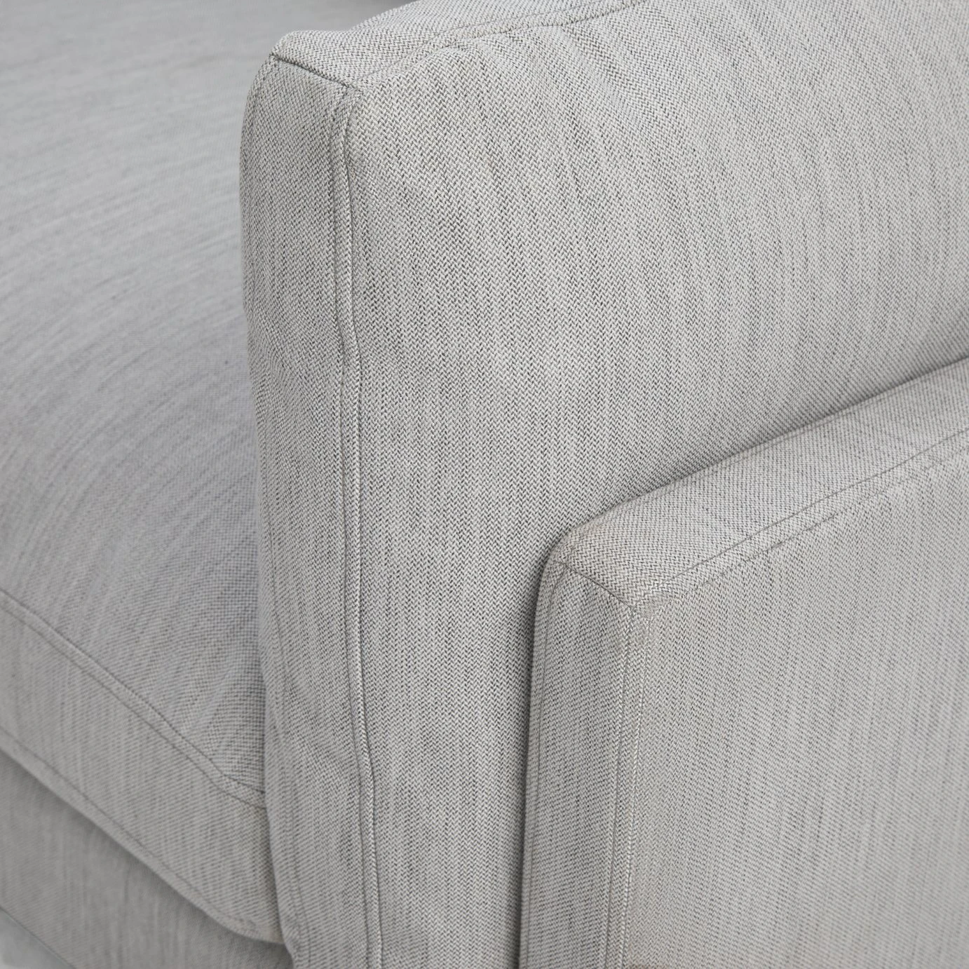 Habitat Habita Salome Fabric 2 Seater Sofa - Light Grey 8 Habitat Habita Salome Fabric 2 Seater Sofa - Light Grey - Image 8