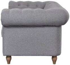 Habitat Chesterfield Fabric 2 Seater Sofa - Light Grey -Habitat Store 7049033 R Z004A