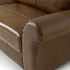 Habitat Salisbury Leather 4 Seater Sofa - Tan -Habitat Store 7159662 R Z006A