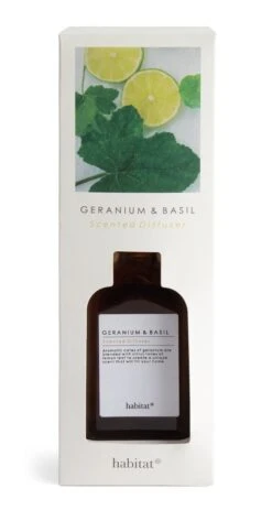 Habitat 150ml Scented Diffuser - Geranium & Basil -Habitat Store 7160149 R Z002A