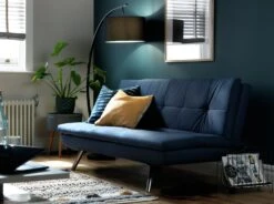 Habitat Nolan Fabric Clic Clac Sofa Bed - Denim Blue -Habitat Store 7199787 R Z002C