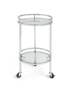 Habitat Chrome And Glass Drinks Trolley 9 Habitat Chrome And Glass Drinks Trolley -Habitat Store 7312966 R Z002A