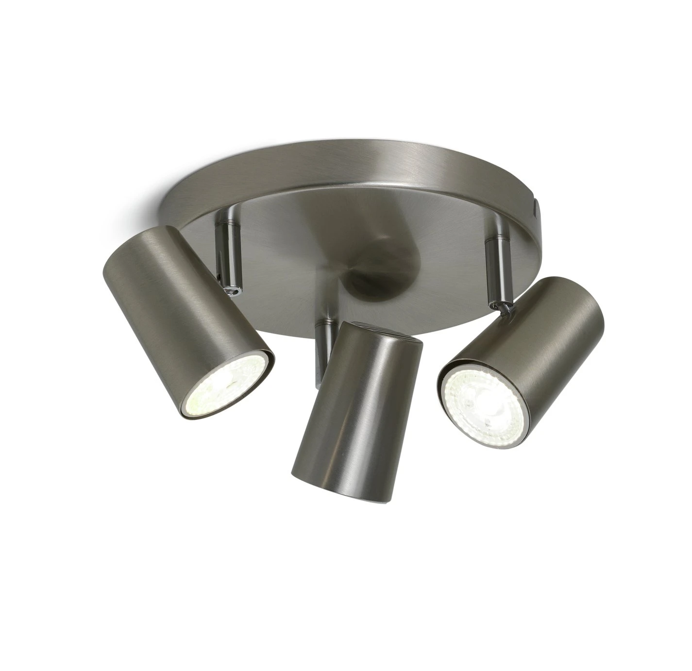 Habitat Spotlight 3 Light Plate - Brushed Chrome 1 Habitat Spotlight 3 Light Plate - Brushed Chrome