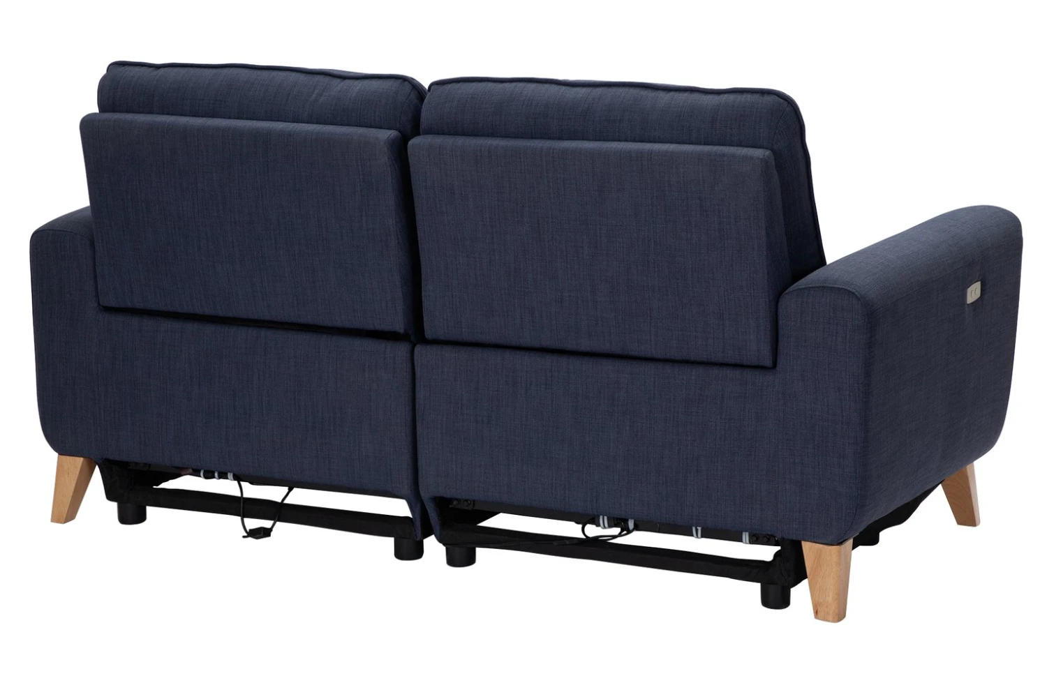 Habitat Tommy Fabric 3 Seater Power Recliner Sofa -Navy Blue 6 Habitat Tommy Fabric 3 Seater Power Recliner Sofa -Navy Blue - Image 6