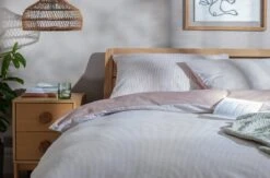 Habitat Retreat Striped Blush & White Bedding Set - Single 6 Habitat Retreat Striped Blush & White Bedding Set - Single -Habitat Store 7697124 R Z003C