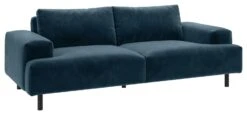 Habitat Julien Velvet 3 Seater Sofa - Navy Blue -Habitat Store 7836033 R Z002A