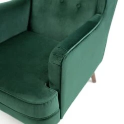 Habitat Callie Velvet Wingback Chair - Forest Green 16 Habitat Callie Velvet Wingback Chair - Forest Green -Habitat Store 7878486 R Z006A