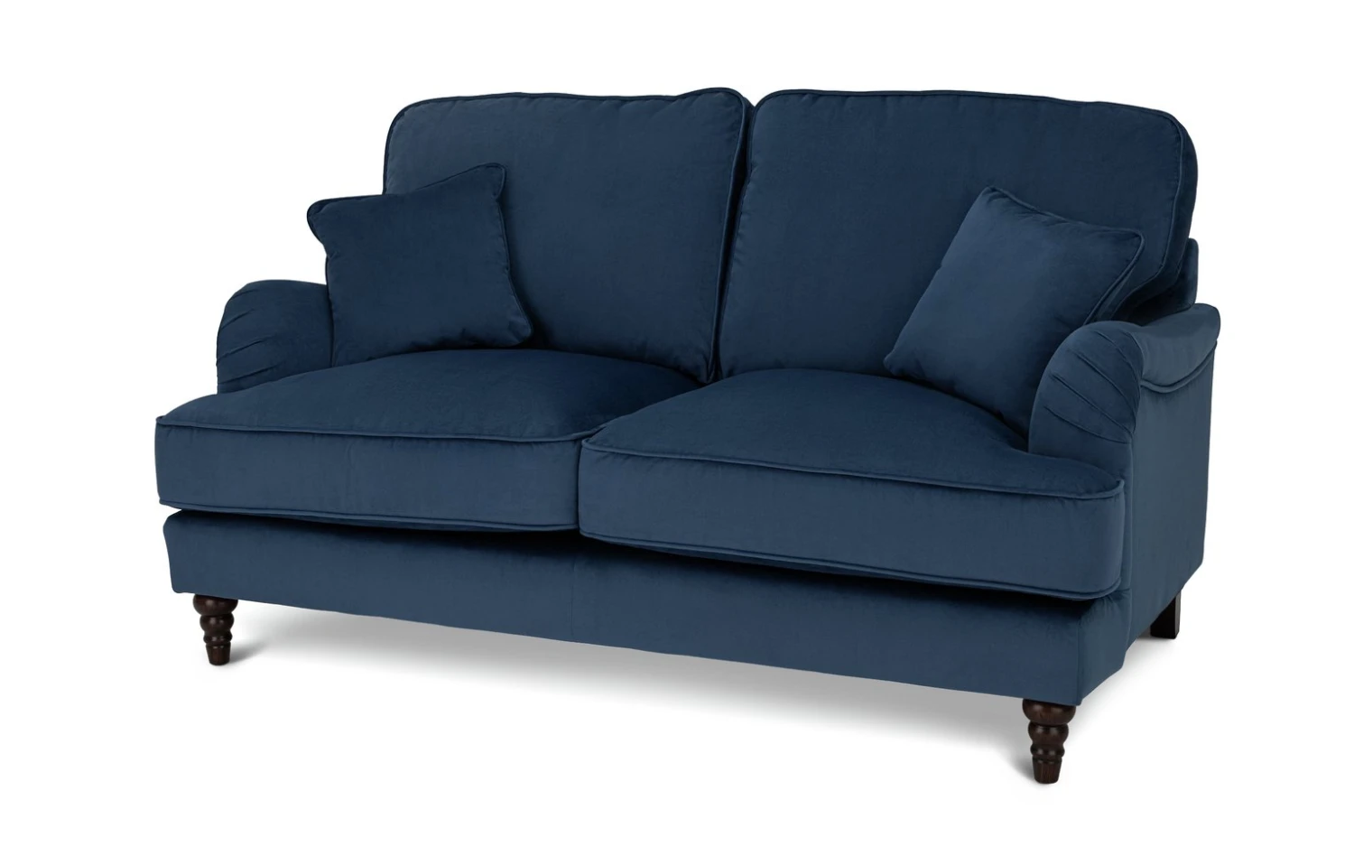 Habitat Matilda Velvet 2 Seater Sofa - Blue 3 Habitat Matilda Velvet 2 Seater Sofa - Blue - Image 3
