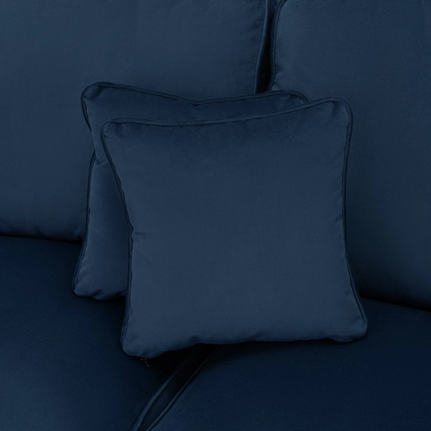 Habitat Matilda Velvet 2 Seater Sofa - Blue 7 Habitat Matilda Velvet 2 Seater Sofa - Blue - Image 7