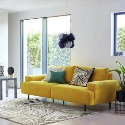 Habitat Julien Fabric 3 Seater Sofa - Dark Green 16 Habitat Julien Fabric 3 Seater Sofa - Dark Green -Habitat Store 7911408 R Z006A