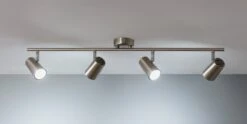 Habitat Brushed Chrome 4 Light Spotlight Bar -Habitat Store 7911525 R Z002C