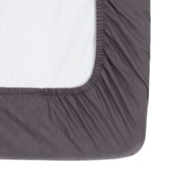 Habitat Brushed Cotton Charcoal Fitted Sheet - Toddler -Habitat Store 7914302 R Z002A