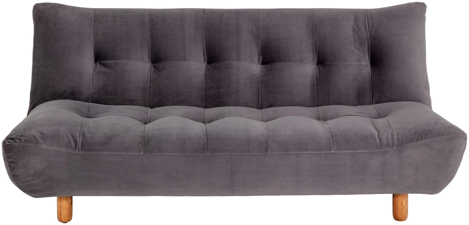 Habitat Kota 3 Seater Velvet Clic Clac Sofa Bed - Grey 1 Habitat Kota 3 Seater Velvet Clic Clac Sofa Bed - Grey