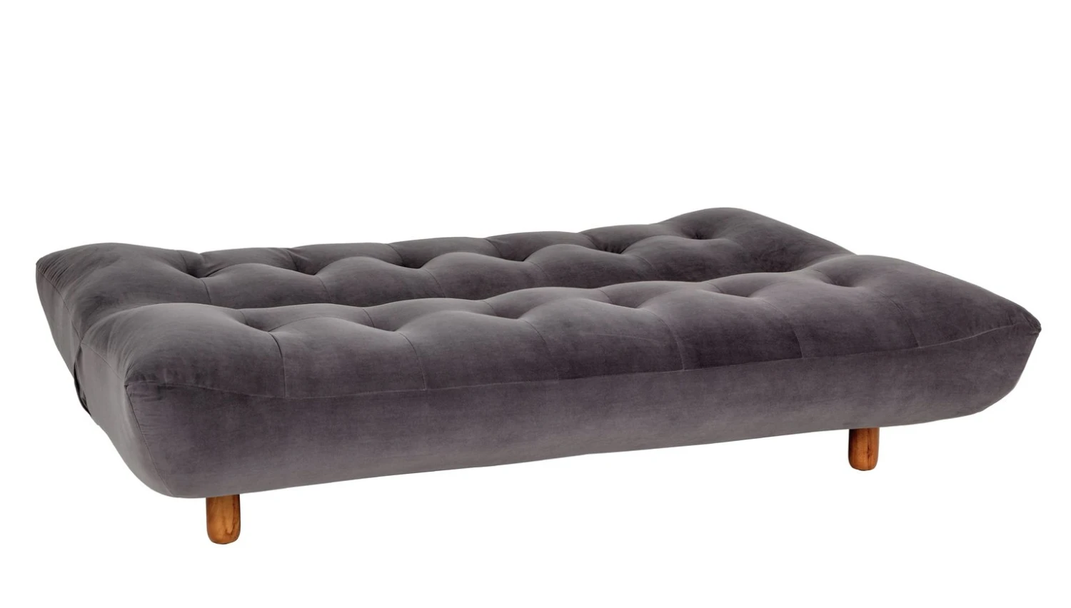 Habitat Kota 3 Seater Velvet Clic Clac Sofa Bed - Grey 6 Habitat Kota 3 Seater Velvet Clic Clac Sofa Bed - Grey - Image 6