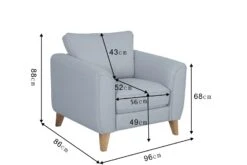 Habitat Cooper Fabric Armchair - Light Grey 15 Habitat Cooper Fabric Armchair - Light Grey -Habitat Store 7956377 R Z020A