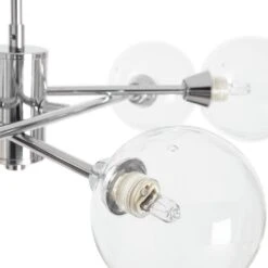 Habitat Glam 6 Light Glass Ceiling Light – Chrome -Habitat Store 7996973 R Z002A