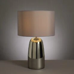 Habitat Largo Touch Table Lamp - Grey & Chrome 6 Habitat Largo Touch Table Lamp - Grey & Chrome -Habitat Store 8031741 R Z002A
