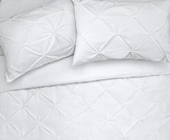 Habitat Hadley Pintuck White Bedding Set - Double -Habitat Store 8108612 R Z005A